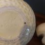 Delightful Lidded Preserve/Marmalade Pot in the Shape of a Juicy Lemon Fruit with a Leafy and Floral decoration and Finial, by Keele Street Pottery Company, Circa 1950, Funky MCM Chic Image 8