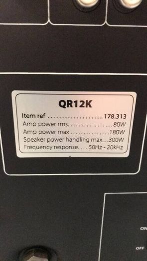 Speaker Cabinet QR12K Active Speaker