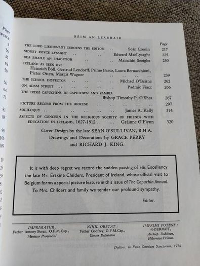 The Capuchin Annual 1975 Saint Francis of Assisi in good condition with some signs of wear on the cover see photos FREE STANDARD POSTAGE INCLUDED