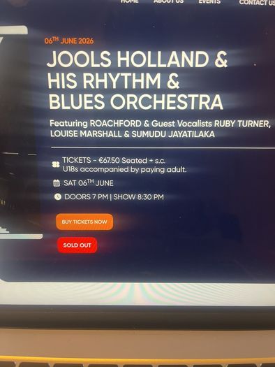 Jools Holland & his orchestra SLIGO