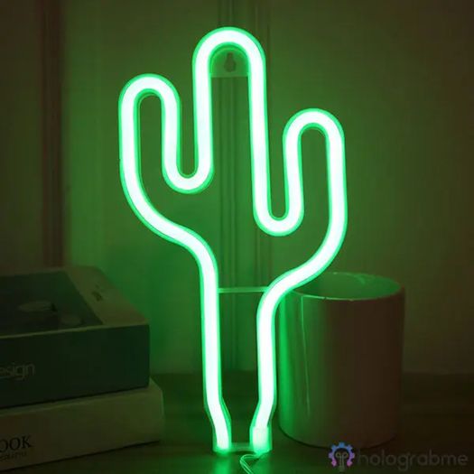 Small Neon Sign Cactus