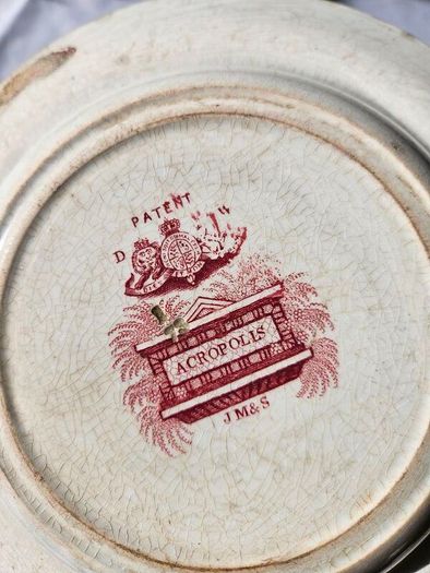 Antique ceramic serving dish