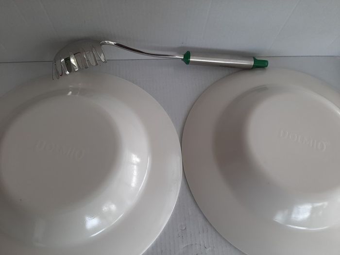 3 New large plates and new s/s pasta server