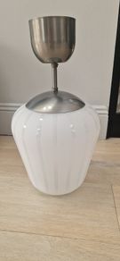 Design-led frosted glass ceiling light