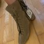 Zara khaki/sand suede boots Image 3