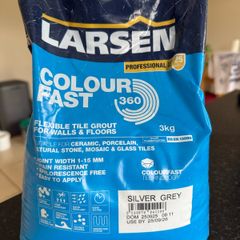 Larsen Flexible Tile Grout 3kg (Silver Grey)