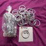 Large Amount  Of Chrome & Bronze gold  Antique  Curtin pole rings. Large amount Image 7