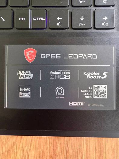 MSI GP66 Leopard i7 rtx3080
