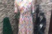 Vintage French floral dress