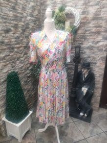 Vintage French floral dress