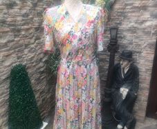 Vintage French floral dress