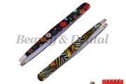 2PCS Professional Eyebrow tweezers Hair Beauty Slanted Stainless Steel Tweezer