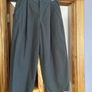 Fab Zara Dark Brown Barrel Trousers  Size XL UK 14 Image 3