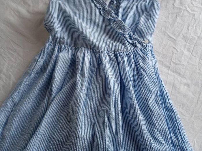 Next pretty blue and white stripped dress
