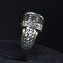 Vintage Fully Hallmarked Sheffield 9ct Gold Diamond Ring Size 60.5 Image 4