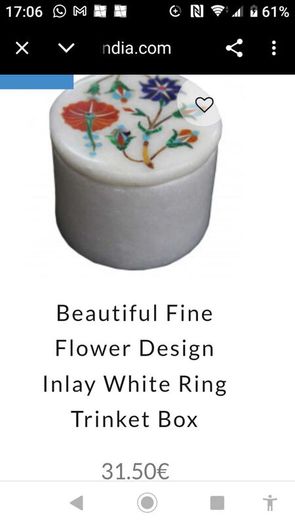 Indian Marble jewellery box