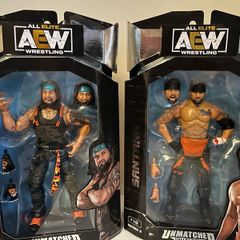 Santana & Ortiz AEW Unmatched Series 2 wrestling figures.