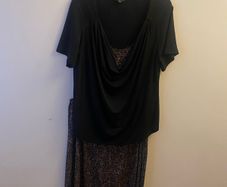 Ann Harvey blouse & matching skirt (size 22)