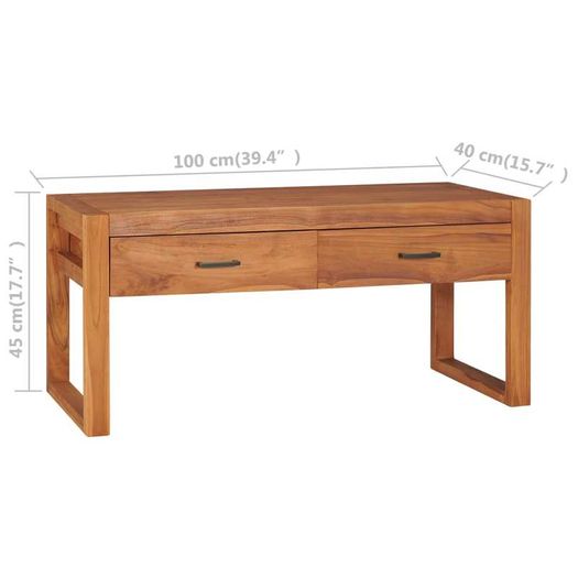 TV Cabinet 100x40x45 cm Recycled Teak Wood