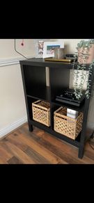 1 x IKEA KALLAX Shelving Units with underframe (Black)