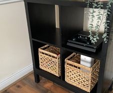 1 x IKEA KALLAX Shelving Units with underframe (Black)