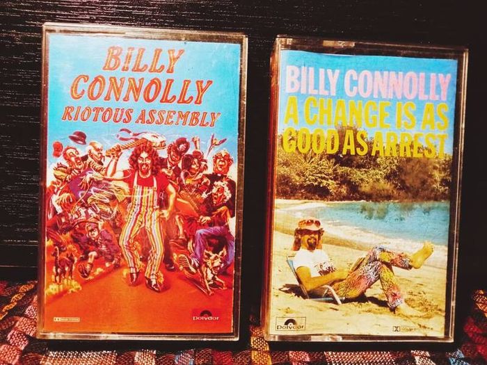 1979.1983. Billy Connolly. Riotous Assembly And A Chance Is As Good As Arrest.Cassette Tapes.