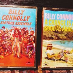 1979.1983. Billy Connolly. Riotous Assembly And A Chance Is As Good As Arrest.Cassette Tapes.