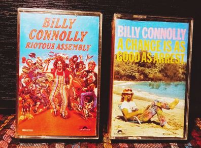 1979.1983. Billy Connolly. Riotous Assembly And A Chance Is As Good As Arrest.Cassette Tapes.