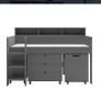 Kids Grey midsleeper bed Image 9