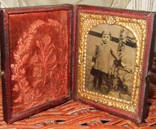 Pair of Rare Antique 1850s Cased Photographs