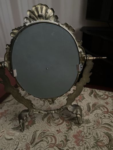 Antique French Ornate Swing Vanity Mirror