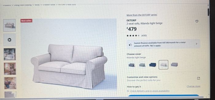 2 seat sofa new with two sets of covers