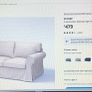2 seat sofa new with two sets of covers Image 2