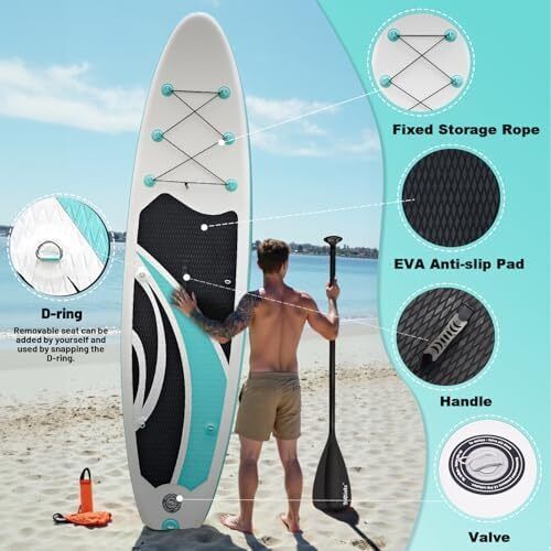 10ft Stand Up Paddle Boards Inflatable SUP Board Surfboard - Beginner's Kit