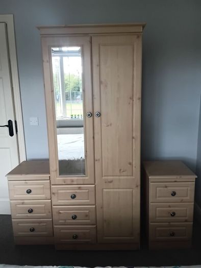 Wardrobe and bedside lockers