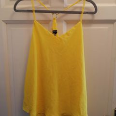 Yellow string design top size 14