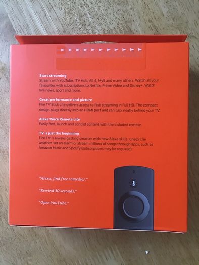 New Amazon Firestick in sealed box. 3 pin plug