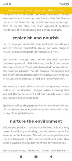 Rain body lotion and shower creme gift set