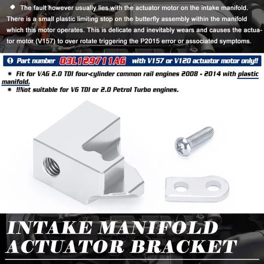 Intake Manifold P2015 Repair Bracket Holder Stand 03L129711AG For VW Audi Skoda Seat 2.0 TDI CR Accessories Ne