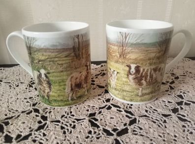 Hudson Middleton Alex Williams Collection Farmyard  Fine Bone China Mugs