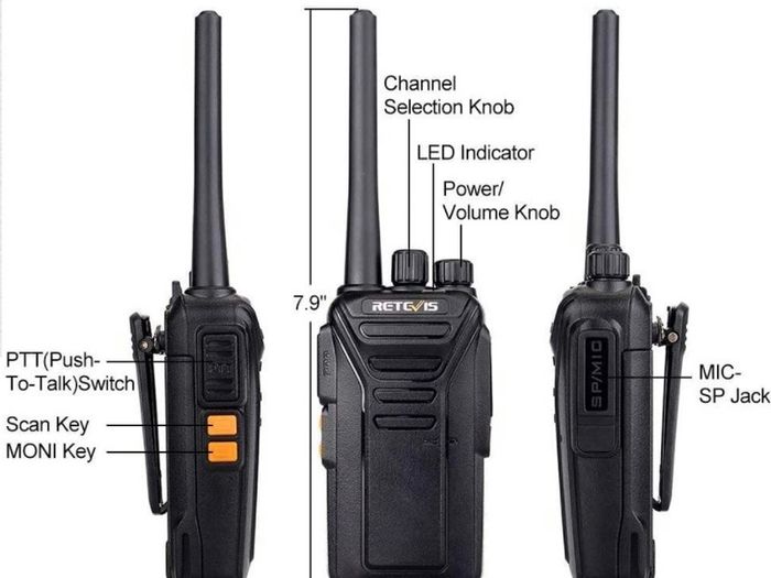 Walkie Talkie, Walkie Talkies with 6 Way Charger, PMR446 License-free, 16 Channels, VOX, Two Way Radio for School, Factory, Security (FREE POSTAGE)