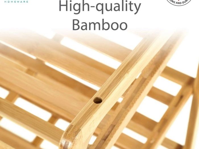 4 TIER Bamboo Shoe Rack,100% Natural & Renewable, Super Strong Heavy Duty Durable Wooden Shoe Rack Stand Storage Organiser (4 Tier (L71 x W33 x H68 cm) FREE POSTAGE