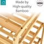 4 TIER Bamboo Shoe Rack,100% Natural & Renewable, Super Strong Heavy Duty Durable Wooden Shoe Rack Stand Storage Organiser (4 Tier (L71 x W33 x H68 cm) FREE POSTAGE Image 4