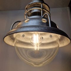 Vintage French industrial style lampshade