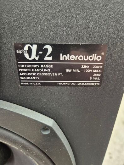 Bose Interaudios 2 Speakers.