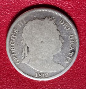 United Kingdom 1817 Half Crown - George III 1st portrait Silver coin