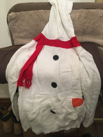 snowman christmas jumper /top... size medium