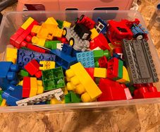 Lego and wooden toys