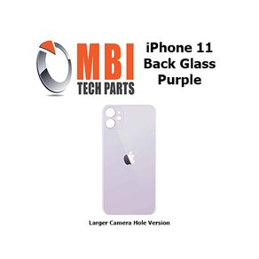 iPhone 11 Back Glass Replacement Rear Battery Cover with Adhesive Purple
