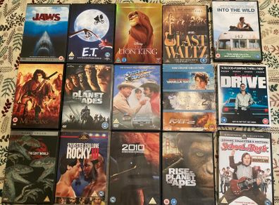 Cult Classic & Blockbuster Movie Bundle (15 Films - Jaws, Lion King, Drive Blu-ray)